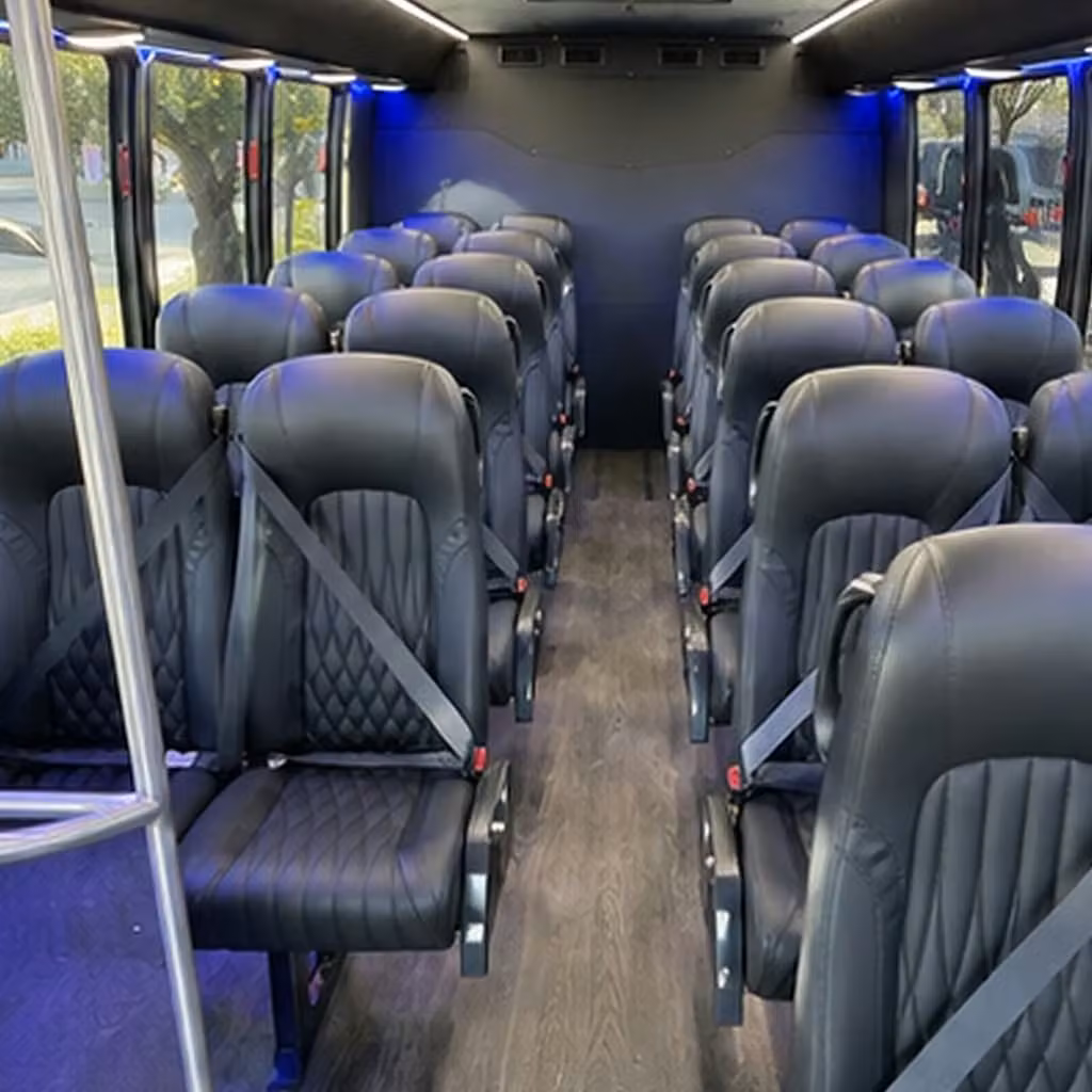 28 passenger minibus inside