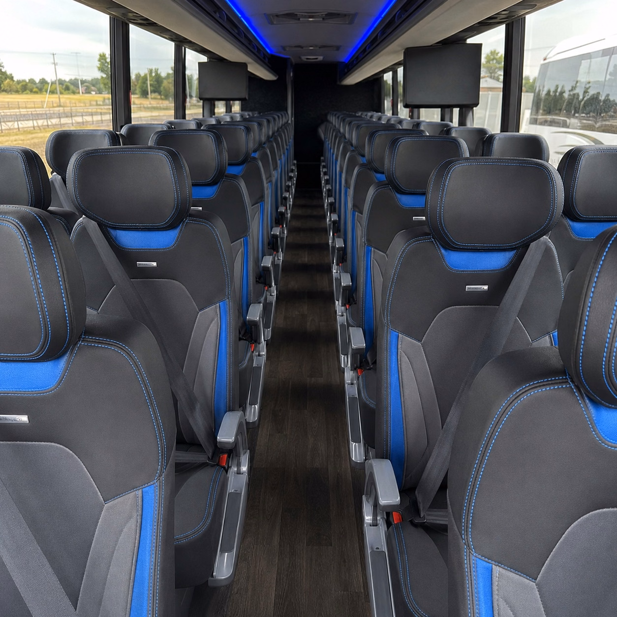 salem charter bus interior