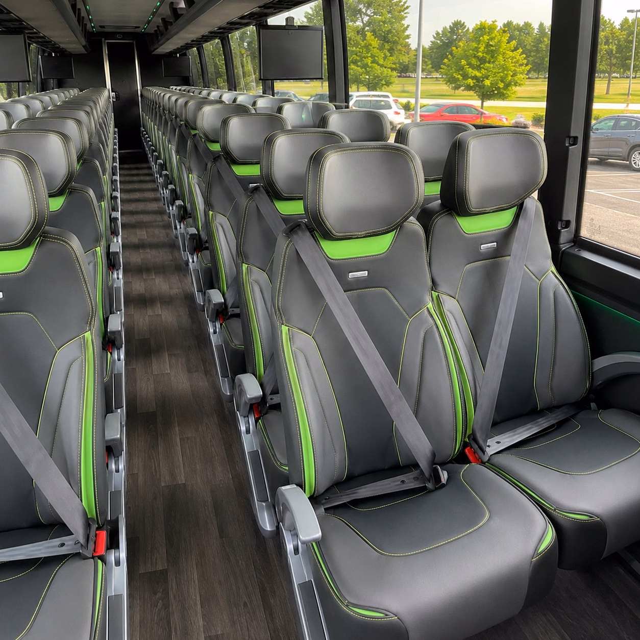 salem charter bus rental interior